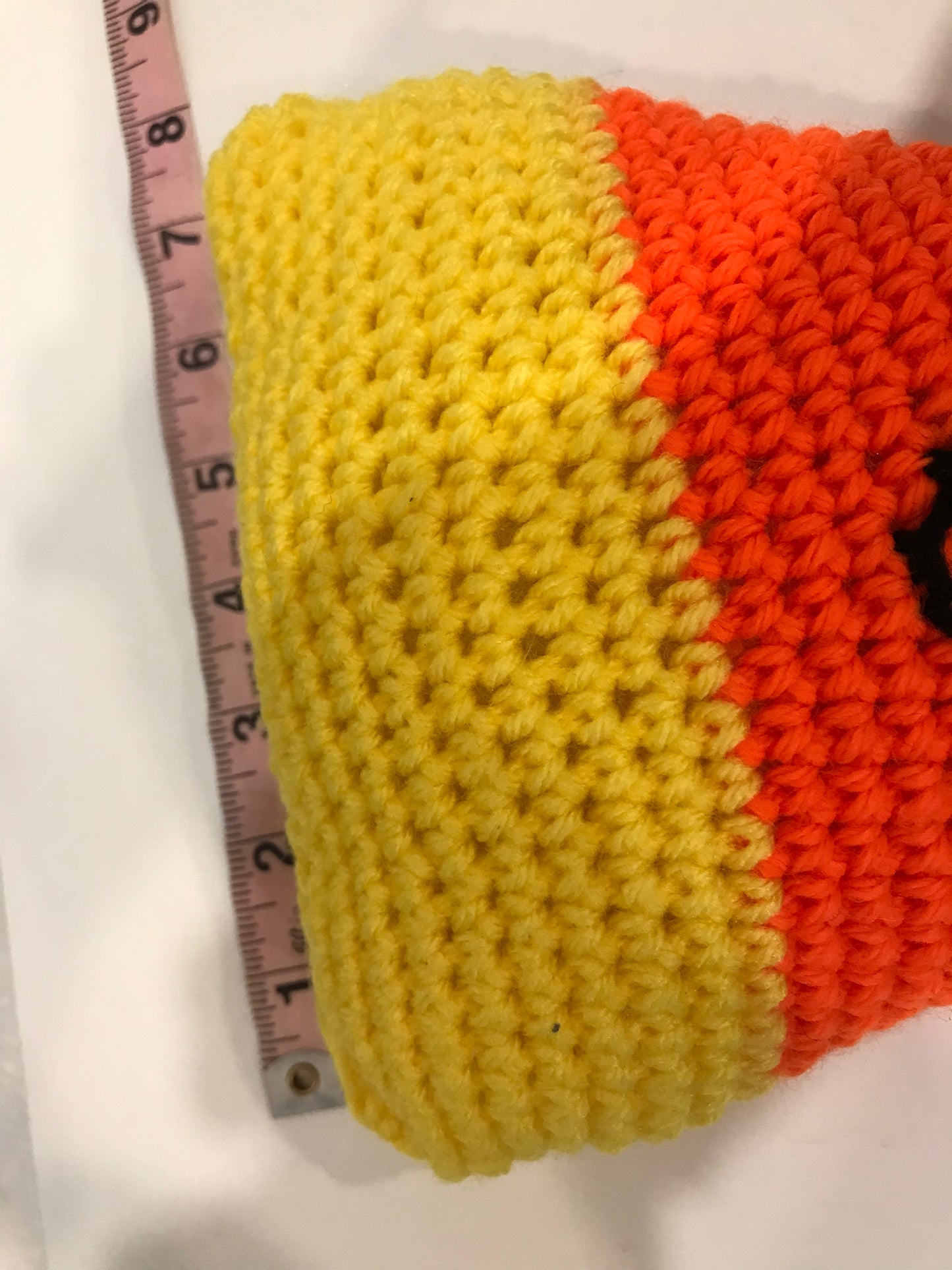 Candy corn smiley stuffy