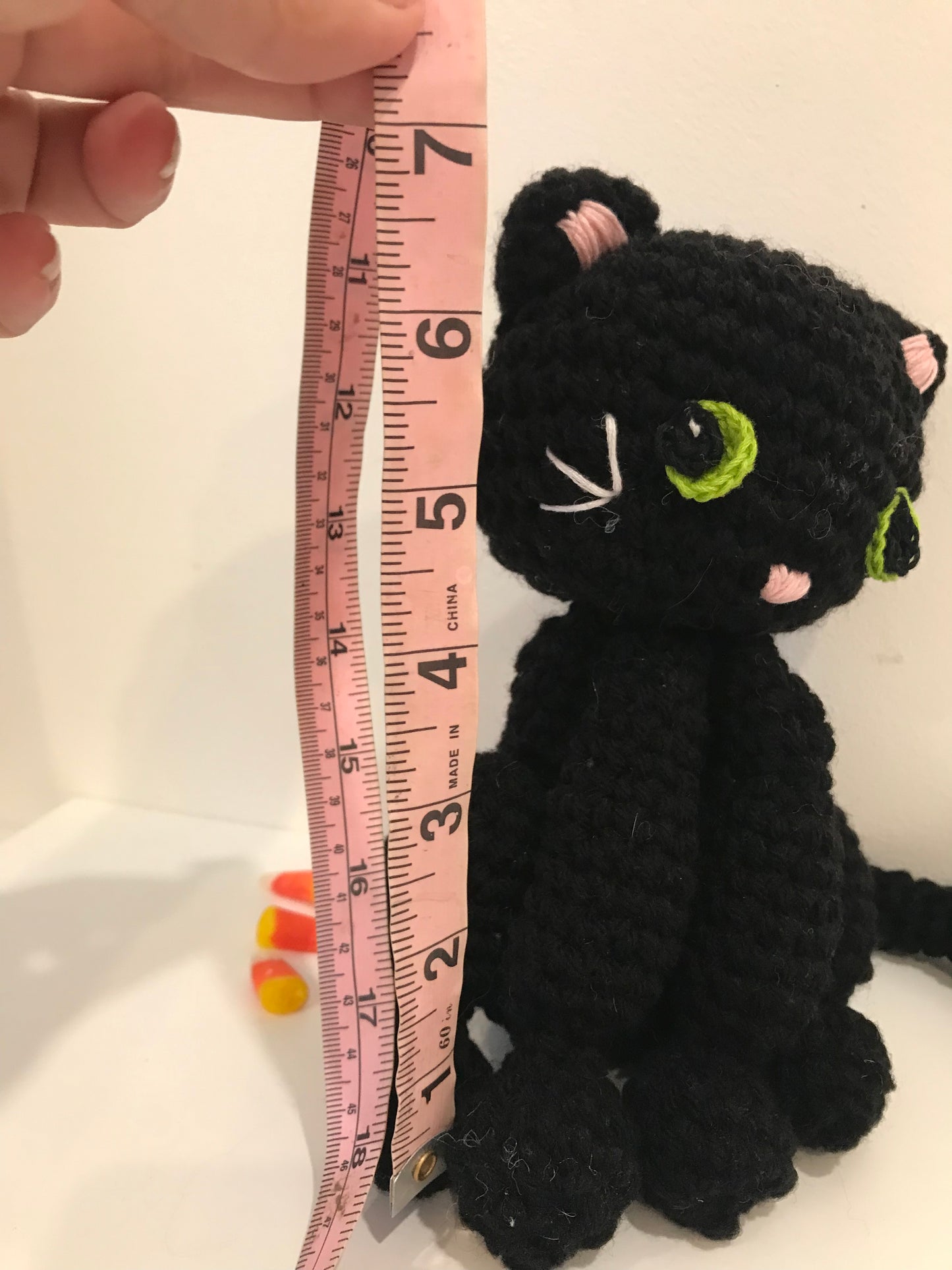 Not so spooky crochet black cat